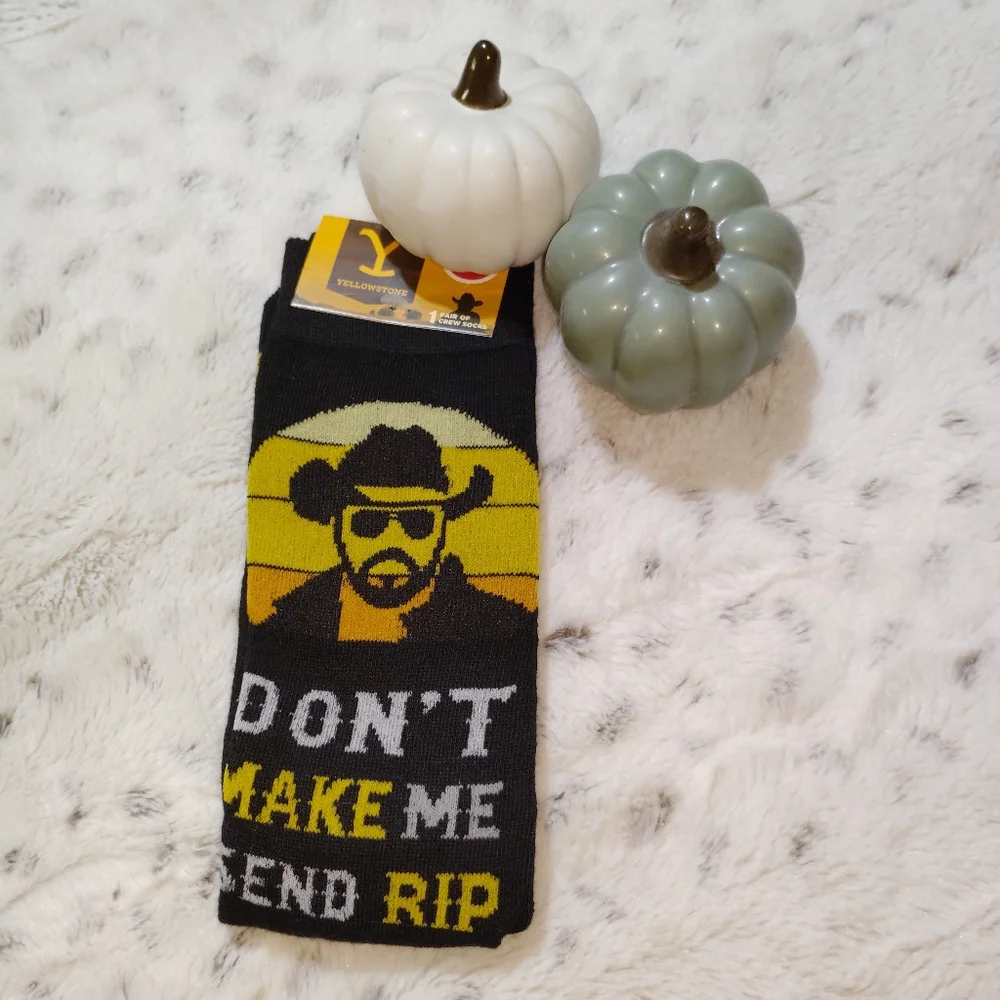 Yellowstone Rip Wheeler crew socks  